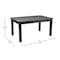 Flash Furniture Rectangle 38 in W, 60 in L, 30 in H, Pine Wood, Pinus Glabra, Black Wash XA-F-60X38-BW-GG - alternate 4
